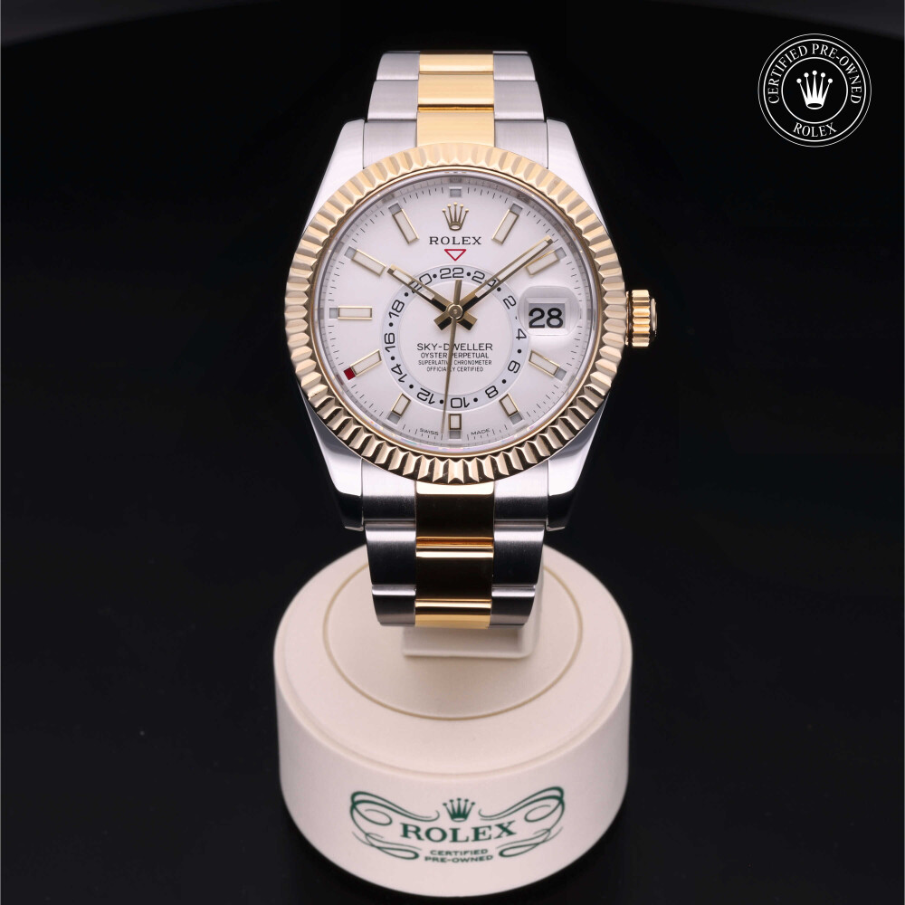 Two tone best sale rolex sky dweller