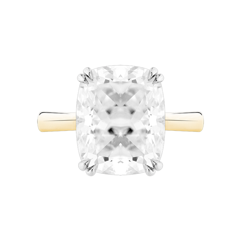 Elongated Cushion Cut Solitaire, 6.61ct