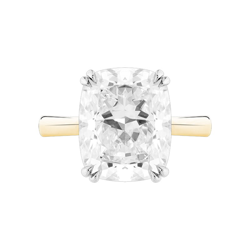 Elongated Cushion Cut Solitaire, 6.61ct