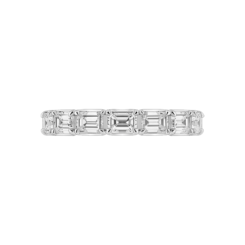 Ely Emerald Cut Eternity Ring