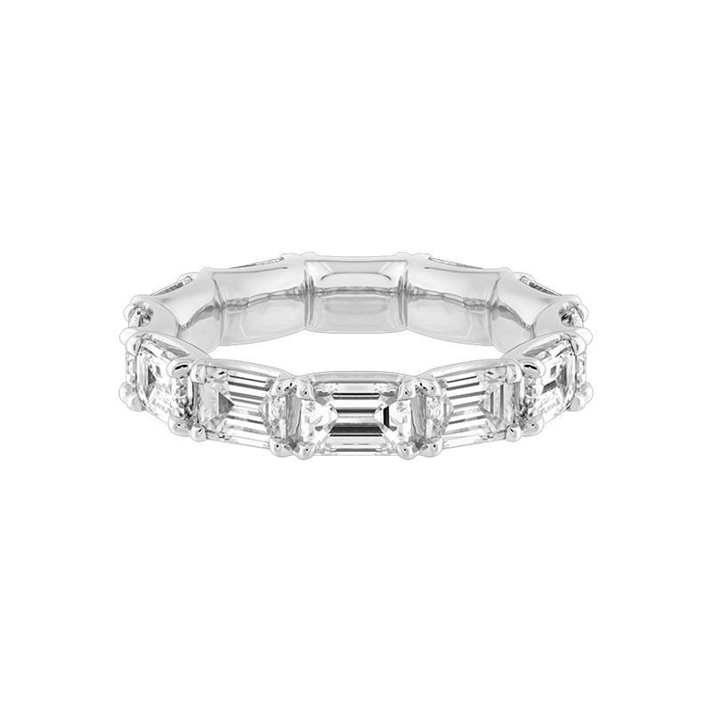 Ely Emerald Cut Eternity Ring