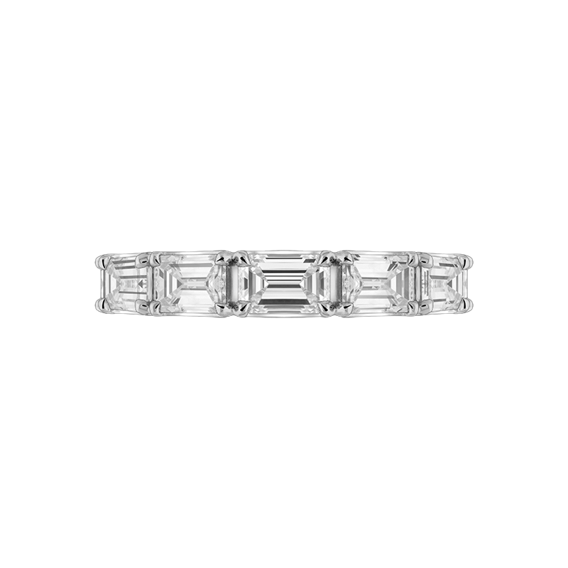 Ely Emerald Cut Eternity Ring