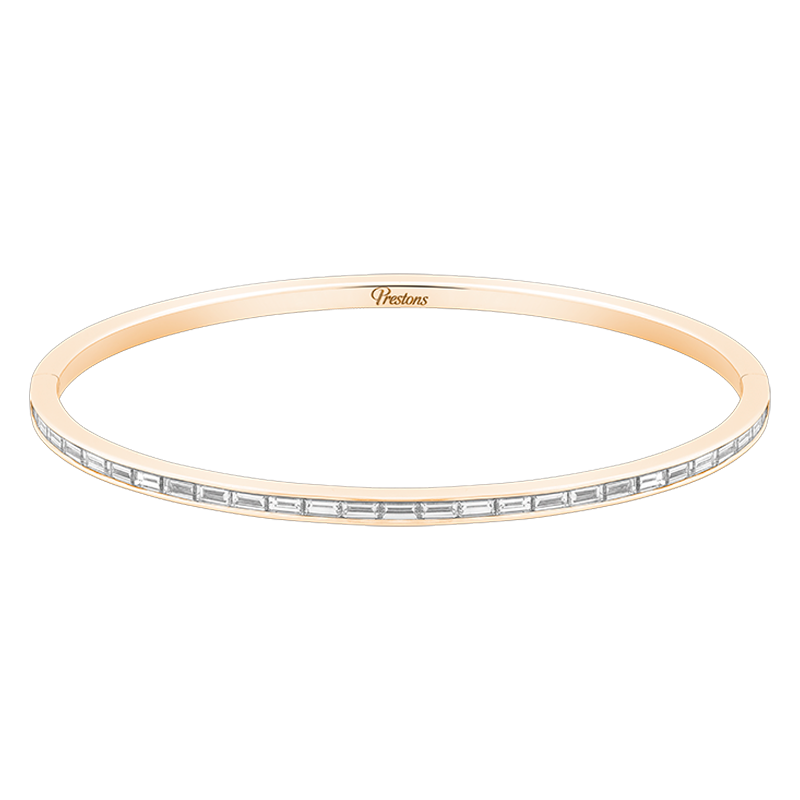 Baguette Cut Diamond Bangle