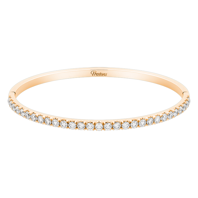 Round Brilliant Cut Diamond Bangle, 2.38cts