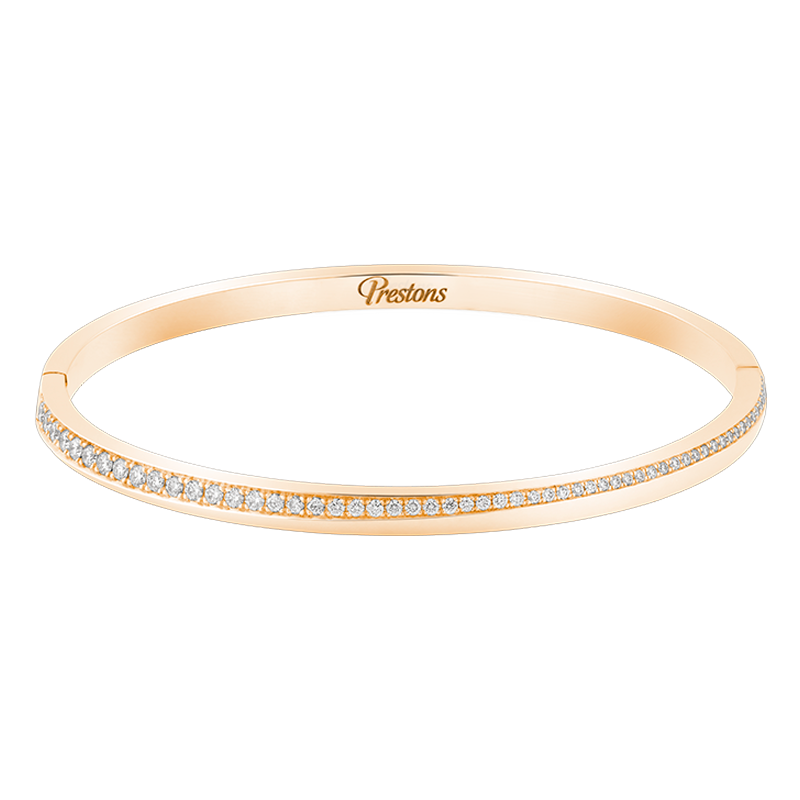 Fortuna Linear Diamond Bangle