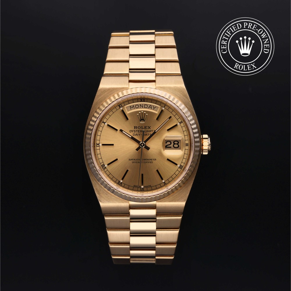 Rolex oyster quartz day date sale