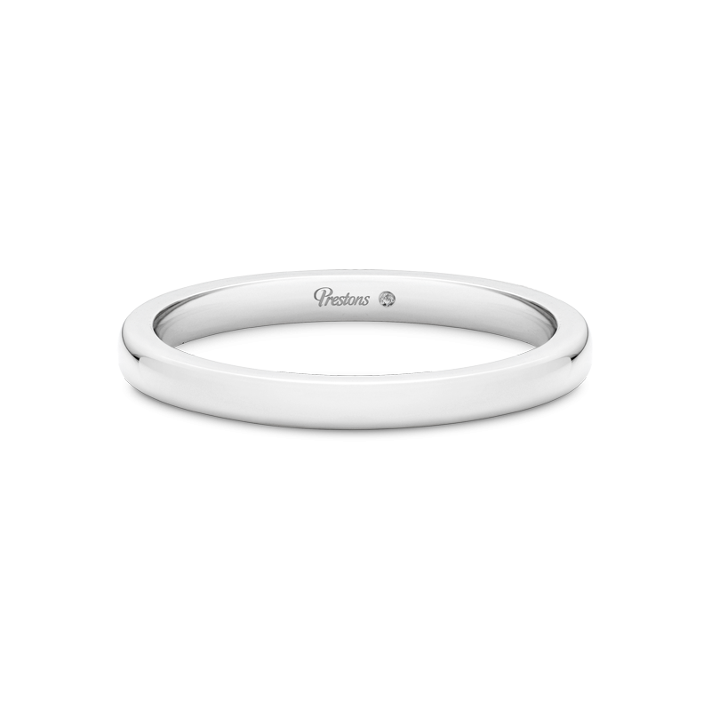 Medium Flat Court Wedding Ring