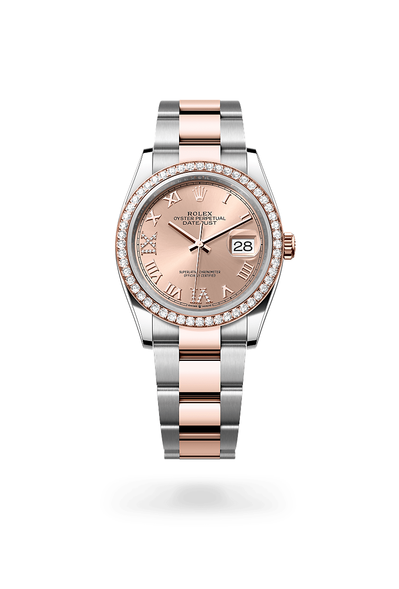 Rolex Datejust 36 in Everose Rolesor - combination of Oystersteel and Everose gold, M126281RBR-0016 at Prestons