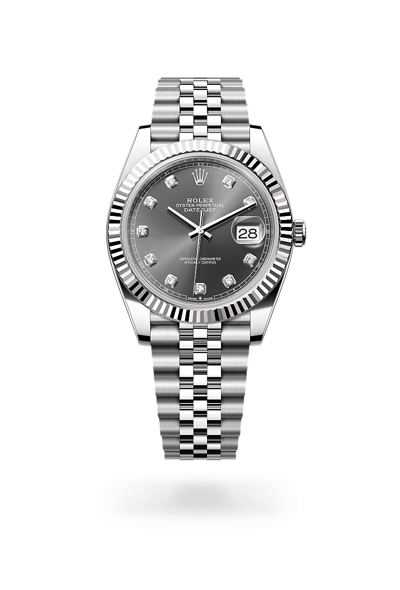 Rolex Datejust 41 in White Rolesor - combination of Oystersteel and white gold, M126334-0006 at Prestons