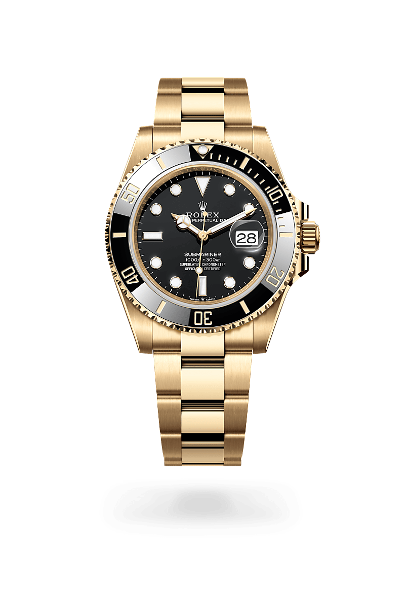 Rolex Submariner Date in 18 ct yellow gold, M126618LN-0002 at Prestons