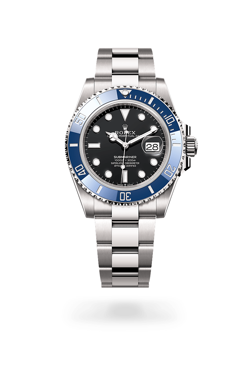 Rolex Submariner Date in 18 ct white gold, M126619LB-0003 at Prestons