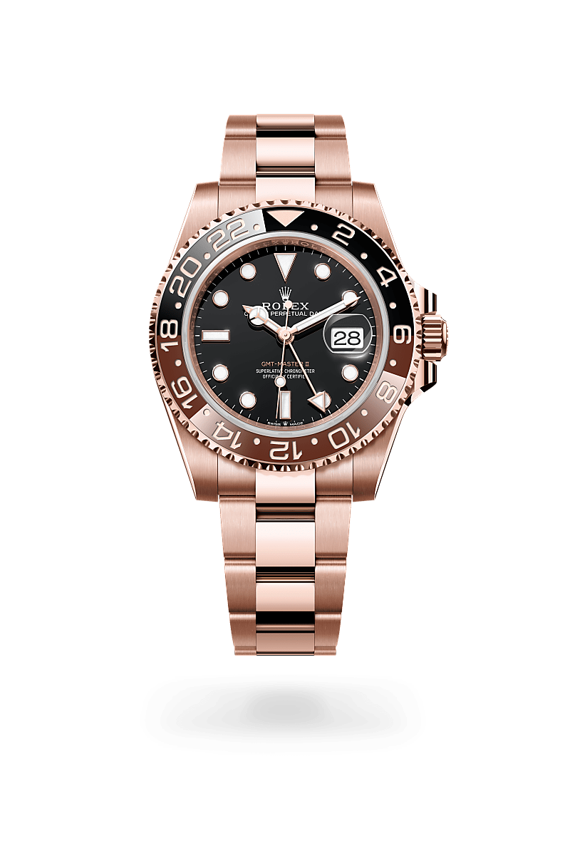 Rolex GMT-Master II in 18 ct Everose gold, M126715CHNR-0001 at Prestons