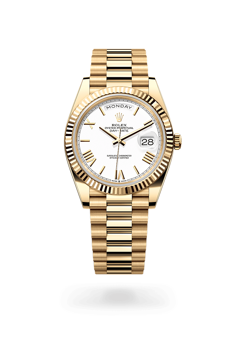 Rolex Day-Date 40 in 18 ct yellow gold, M228238-0042 at Prestons
