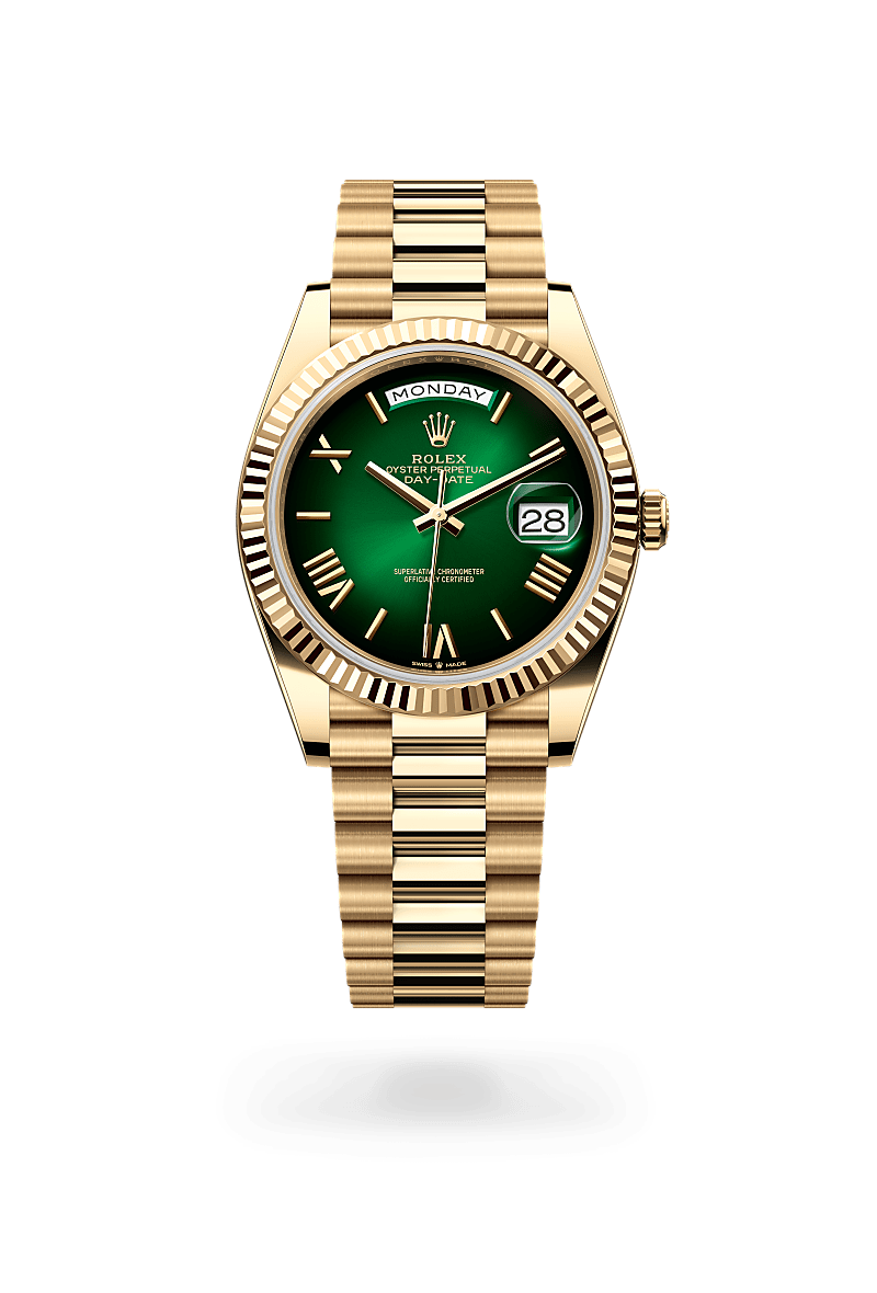 Rolex Day-Date 40 in 18 ct yellow gold, M228238-0069 at Prestons