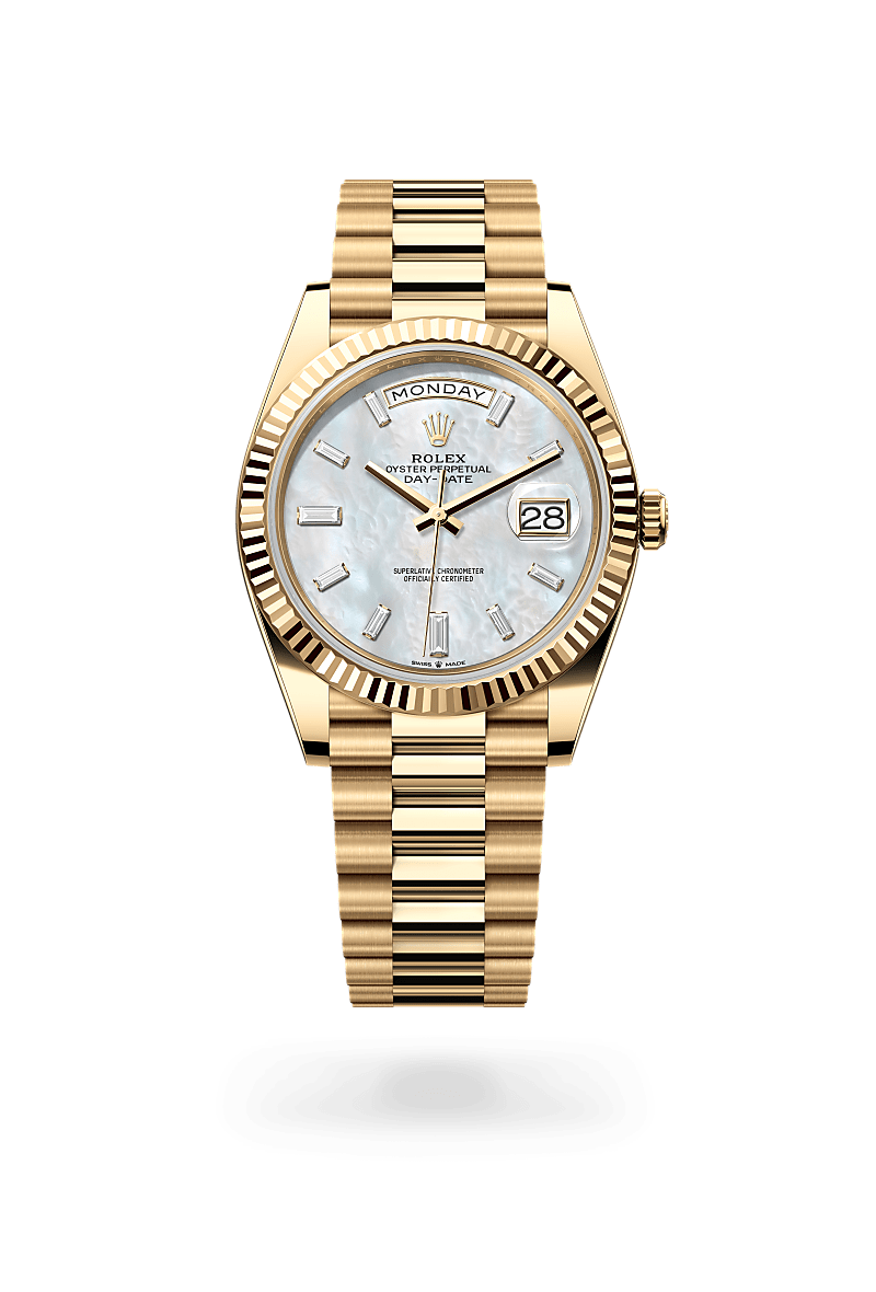 Rolex Day-Date 40 in 18 ct yellow gold, M228238-0071 at Prestons