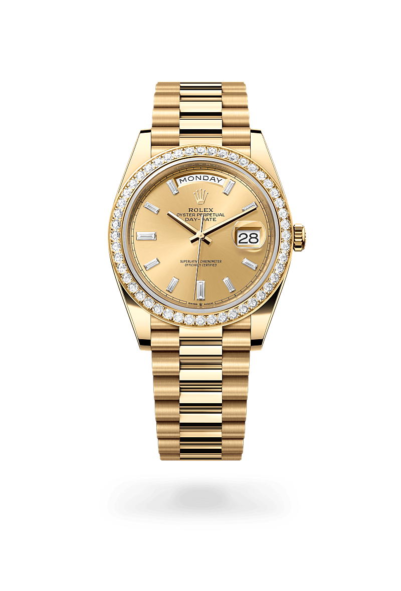 Rolex Day-Date 40 in 18 ct yellow gold, M228348RBR-0002 at Prestons