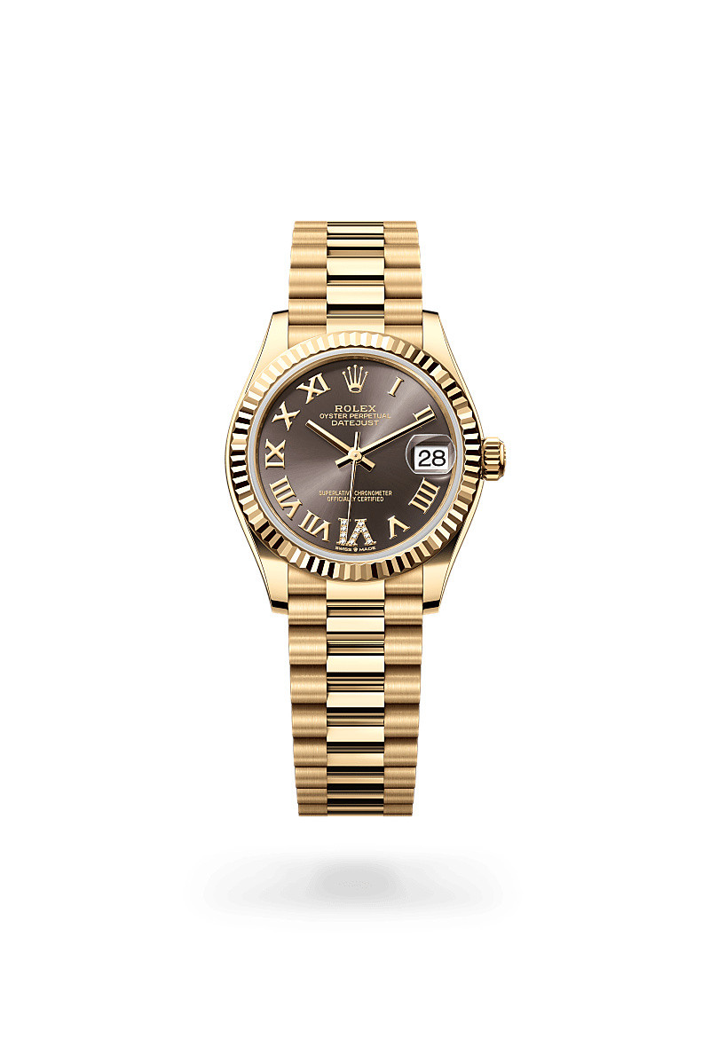 Rolex Datejust 31 in 18 ct yellow gold, M278278-0032 at Prestons