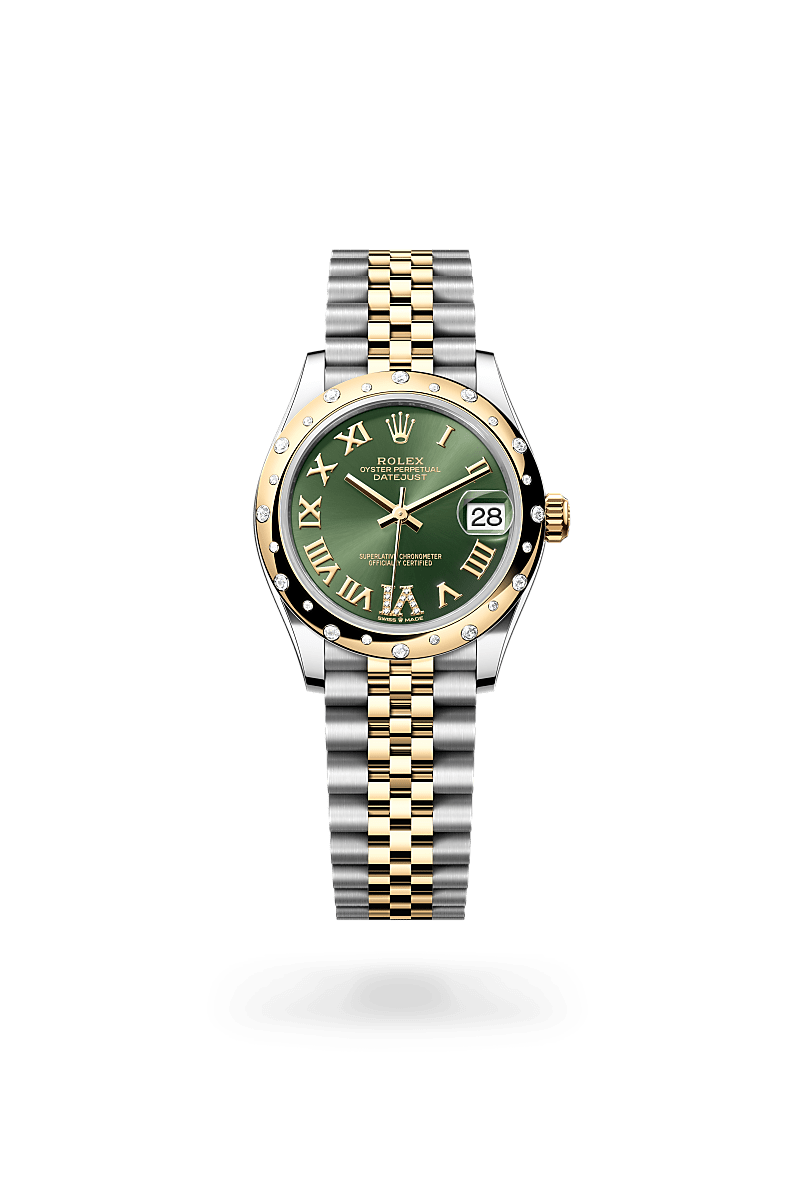 Rolex Datejust 31 in Yellow Rolesor - combination of Oystersteel and yellow gold, M278343RBR-0016 at Prestons