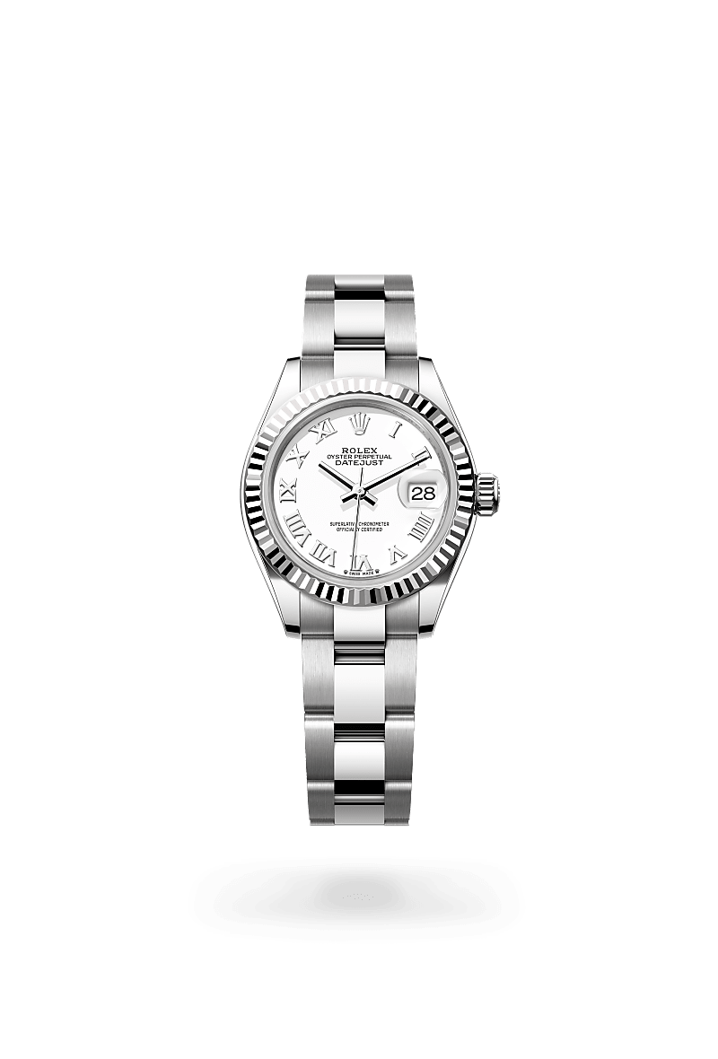 Rolex Lady-Datejust in White Rolesor - combination of Oystersteel and white gold, M279174-0020 at Prestons