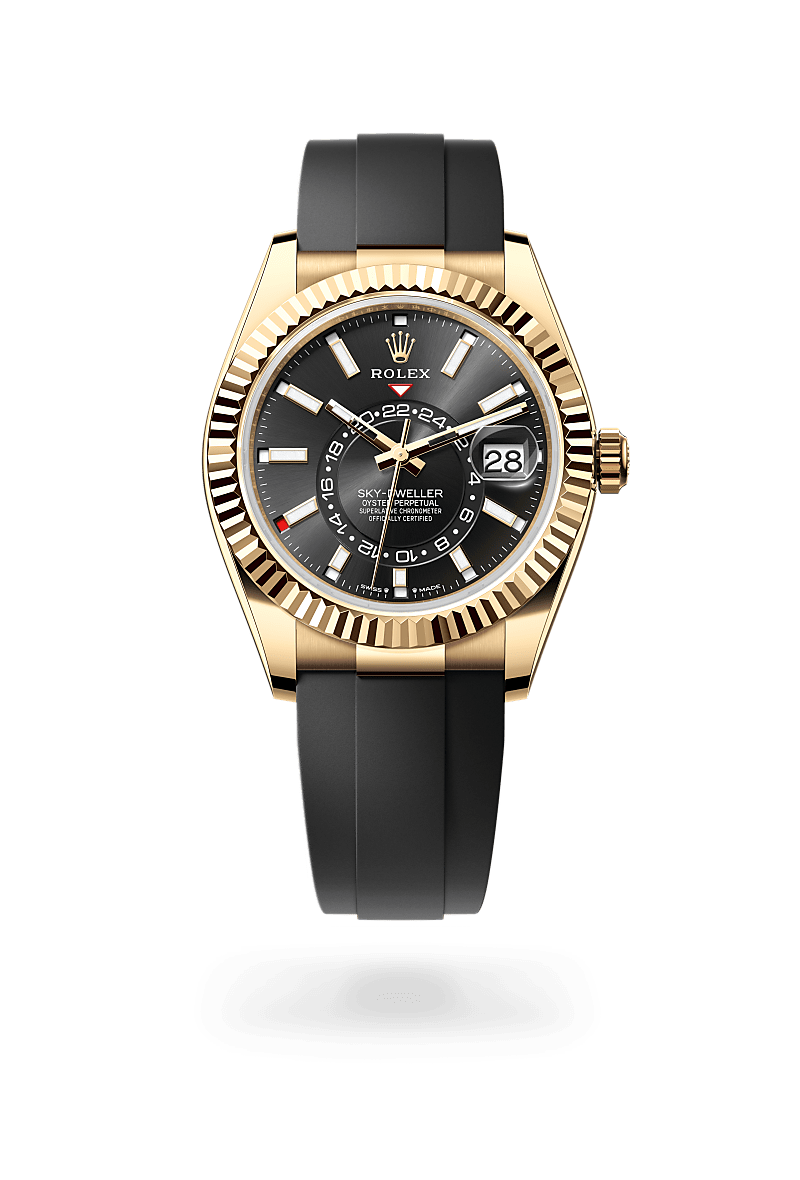 Rolex Sky-Dweller in 18 ct yellow gold, M336238-0002 at Prestons