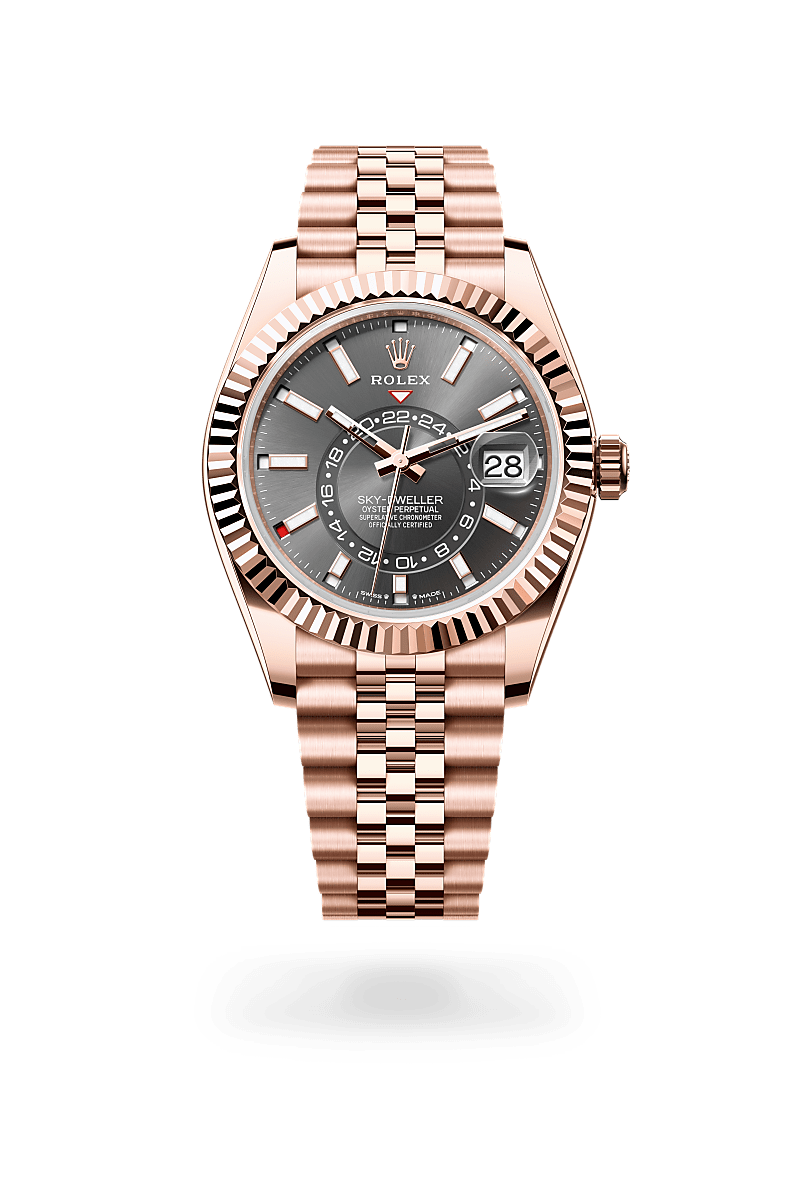 Rolex Sky-Dweller in 18 ct Everose gold, M336935-0008 at Prestons